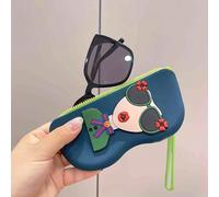 1 pezzo Custodia in silicone per occhiali con cordino, impermeabile e antiurto, protegge efficacemente gli occhiali dalla polvere, adatta per feste di rivelazione del sesso, compleanni, matrimoni, rad