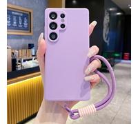 1 pezzo Custodia in silicone-simile di colore solido con cinturino da polso intrecciato compatibile con la serie Android versione globale, modelli A04 A05 A14 A15 A34 A54 A56 A36, Honor 400 X6 7 8 9, 