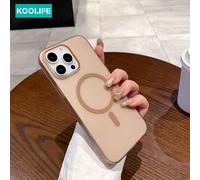 1 pezzo Custodia magnetica per telefono Koolife, in PC puro, delicata sulla pelle, ultra sottile, anti-sudore, anti-ingiallimento, con assorbimento magnetico, che ripristina la sensazione di telefono