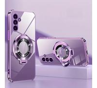 1 pezzo Custodia magnetica per telefono placcata in metallo con motivo a CD trasparente, compatibile con 16 Pro Max/Galaxy S23 FE/Edge 30/Pop 5 LTE/Pop 5 Pro/Infinix Smart 8/Infinix Hot 40i/Spark 20/S