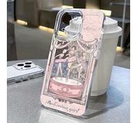 1 pezzo Custodia morbida per telefono in TPU dipinta con bordo dritto e perforata, stile ballerina, compatibile con iPhone, Galaxy S22, Galaxy A13 4G, Galaxy A52/A52s 5G, Redmi Note 11, 11 Lite, imper