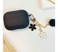 1 pezzo Custodia per auricolari con catena floreale bianca e nera compatibile con , 1/2, 3/Pro/Pro 2 Auricolari senza fili, regalo per il fidanzato/la fidanzata AirPods1/2,AirPods Pro,AirPods 3,AirPod