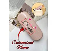 1 pezzo Custodia per occhiali personalizzata con nome, scatola per occhiali personalizzata, scatola per occhiali personalizzata come regalo per anniversario, accessorio da viaggio personalizzato, rega