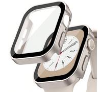 1 pezzo Custodia per orologio sportivo impermeabile, compatibile con Apple Watch 40/41/42/44/45/46/49 mm, design quadrato, impermeabile, antiurto, resistente ai graffi, in PC duro con pellicola protet