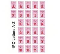 1 pezzo Custodia per passaporto con ricamo a rose rosse e stampa di lettere da A a Z, portadocumenti vintage multifunzionale RFID unisex per viaggi, organizer da viaggio, portafoglio da viaggio, custo