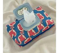 1 pezzo Custodia per salviette umide a forma di orsetto carino, colore vivace, portatile per uso esterno, può contenere salviette umide o fazzoletti Tagli UnicaFumetto,GraficoPoliestere