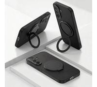 1 pezzo Custodia per telefono Android con supporto e anello portachiavi compatibile con Samsung Galaxy A56/A55/A54, supporto in plastica dura e anello di presa resistente agli urti. Custodia per telef