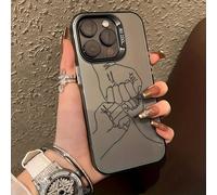 1 pezzo Custodia per telefono cellulare nera con grafica "Nuclear Family", compatibile con 16 Promax/15/14Plus/13/12/11, cover protettiva personalizzata, impermeabile, antiurto, anti-caduta e anti-gra