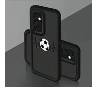 1 pezzo Custodia per telefono con cornice fotografica a scalinata della dopamina e motivo calcio 2D carino, compatibile con Apple 12/13 Pro Max, copertura protettiva completa, design minimalista, stil
