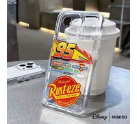 1 pezzo Custodia per telefono con design decalcomania di Cars 95 Lightning McQueen Rust-Eze Racing, adatta per iPhone 17/17 Pro/17 Pro Max/17 Air/16/15/14/13/12/11/X, idea regalo per la fidanzata IPho