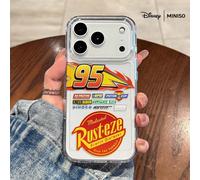 1 pezzo Custodia per telefono con design decalcomania di Cars 95 Lightning McQueen Rust-Eze Racing, adatta per iPhone 17/17 Pro/17 Pro Max/17 Air/16/15/14/13/12/11/X, Custodia per iPhone 17 Pro Max, C