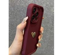 1 pezzo Custodia per telefono di forma ad occhio in agata a strati morbida con cuore dorato, nuova moda, compatibile con 16, 16PM, Infinix Smart 7, Spark Go 2024, Infinix Hot 40/40PRO/SPARK 20 PRO, Ga