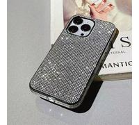 1 pezzo Custodia per telefono di lusso super brillante con strass 3D completamente decorata, compatibile con iPhone 17, 16 Pro Max, 15, 14, 13, 12, 11, design cielo stellato, strass laterali, colore s