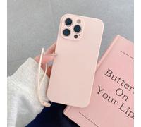 1 pezzo Custodia per telefono in silicone liquido di colore solido con cordino, compatibile con Samsung, Apple 11/12/13/14/15/16 Pro Max, Samsung S22/23/24/S25+ UA04/A05/A14/A15/A24/A25/A34/A54 SA56/A