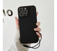 1 pezzo Custodia per telefono in silicone liquido di colore solido con cordino, compatibile con Samsung, Apple 11/12/13/14/15/16 Pro Max, Samsung S22/23/24/S25+ UA04/A05/A14/A15/A24/A25/A34/A54 SA56/A