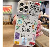 1 pezzo Custodia per telefono in TPU anti-caduta, design minimalista ad occhio, compatibile con 17 Air, 17 Pro Max, 16 Pro Max, 16 Pro, 16, 15 Pro Max, 14 Pro Max / Galaxy, SAM / Honor X6A, X7B, X8B G