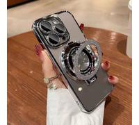 1 pezzo Custodia per telefono in TPU con supporto placcato, compatibile con 15ProMax/16promax/16pro/14promax/14pro/13promax/16 16e/ X7b/X8b/X6a/ 14 Pro Max/17 17pro 17promax, Redmi Note 12 4G/Galaxy S