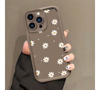 1 pezzo Custodia per telefono marrone carina e alla moda con vernice UV, schermo intero, bordo rialzato, antiurto, compatibile con Ip17 16 15 14 13 S26 S25 S24 Honor 400Lite 200Pro Honor A5 X9 X8 X6 9