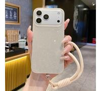 1 pezzo Custodia per telefono minimalista con glitter IMD, lusso discreto rosa/beige/nero/blu, foro grande per fotocamera, custodia per telefono in TPU spesso e antiurto compatibile con Apple/Serie iP