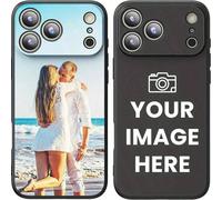 1 pezzo Custodia per telefono morbida e antiurto in TPU nera personalizzata, cover per telefono eterna, ideale come regalo di coppia/commemorativo, versione internazionale, non la versione domestica H