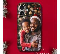 1 pezzo Custodia per telefono nera personalizzata compatibile con iPhone 15 Pro Max, 17 Pro Max, 17 Air, S24 Ultra, compatibile con Redmi e altri modelli, versione internazionale, non la versione dome