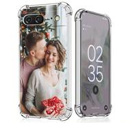 1 pezzo Custodia per telefono personalizzata con immagine, guscio protettivo trasparente compatibile con Pixel 10a/Pixel 9 Pro/9 Pro XL/9A/Pixel 8 Pro/7 Pro XL/6A/11a, 17 Pro Max/Air/16 Pro Max/15 Pro