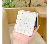 1 pezzo Custodia pieghevole per telefono in materiale PC semplice e alla moda, con elementi a stella piccoli e semplici, in grado di proteggere e prevenire la caduta per: Samsung Galaxy Z Flip 3/Z Fli