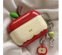 1 pezzo Custodia protettiva 3D a forma di mela, compatibile con Pro di 1a, 2a, 3a e 4a generazione, custodia per auricolari Bluetooth, regalo di primavera per compleanni e anniversari Apple AirPods 1/