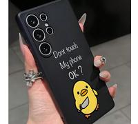 1 pezzo Custodia protettiva antiscivolo "Non toccare il mio telefono", compatibile con 17/17 Air/17 Pro/17 Pro Max, Honor, Redmi, Galaxy A04e/A05s/A13/A14/A15/A34/A35/A50/A52/A53/A54/S21/S22/S23/S24/S