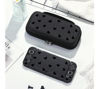 1 pezzo Custodia protettiva con motivo a cuore nero, borsa porta console compatibile per Switch 2(2025)/Switch OLED/Switch NS/Lite, accessori per console da gioco Switch 2 di nuova generazione, il mig