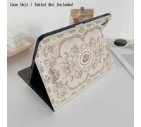 1 pezzo Custodia protettiva elegante di lusso con motivo floreale vintage e slot per la penna, compatibile con iPad 10.9/10.2/Air 5a generazione/Pro 11/10a generazione/9.7/Air 2/iPad (7a generazione)/
