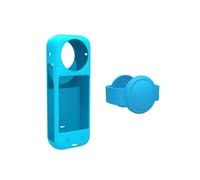 1 pezzo Custodia protettiva in silicone con copertura dell'obiettivo Per Insta360 X4 Copertura del protettore della lente del corpo Copertura antiscivolo antigraffio Protezioni Accessori (Blu)