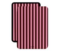 1 pezzo Custodia protettiva Kindle a righe rosa e marrone con cinturino, regalo di San Valentino/Natale per gli amanti dei libri, custodia protettiva e-reader con funzione di attivazione/sospensione a