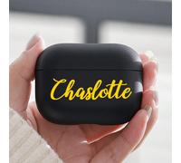 1 pezzo Custodia protettiva per auricolari Bluetooth personalizzata con testo breve e parole fortunate multicolore in TPU, compatibile con Apple 1/2/3 Pro, materiale TPU trasparente, custodie per auri