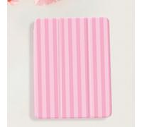 1 pezzo Custodia protettiva per tablet con motivo a righe rosa e bianche, design aggiornato con supporto multi-angolo a Y-Fold, compatibile con iPad 10.2", iPad Pro 2021/2020, iPad 9a/10a generazione,