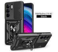 1 pezzo Custodia protettiva per telefono, compatibile con iPhone 16pro/16promax/16plus/16/15pro/15promax, versione internazionale, non la versione domestica, nera, con copertura per fotocamera scorrev