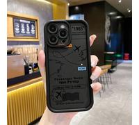 1 pezzo Custodia protettiva per telefono spessa e antishock con motivo aereo alla moda, compatibile con Apple/Infinix/Vivo/OPPO, scelta ideale per gli appassionati di moda, minimalista e stilosa iPhon