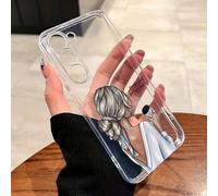1 pezzo Custodia telefonica dipinta a prova di urto, design grafico con motivo caffè trasparente, spessa e anti-caduta, compatibile con iPhone 16/11/16pro/16plus/16promax/16e/15Promax/13/14/12/XS/XR/7