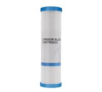 1 Pezzo Da 10 Pollici Di Filtro Dell'acqua A Porta Piatta Cartuccia Di Sostituzione Del Filtro Dell'acqua A Blocco Di Carbone Per Osmosi Inversa Universale, 2,5 X 10 Pollici, 0,5 Micron