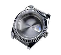 1 pezzo da 39 mm NH35 cassa DJ lunetta in acciaio inossidabile bracciale President vetro zaffiro for parti Seik Mod adatte a movimento NH35/36 orologio(Orange)