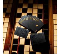 1 pezzo da 54 fogli, carte da gioco di colore nero e oro, carte da gioco impermeabili per più giocatori, pacchetto magico, adatto per matrimoni, feste di compleanno, festival e giochi da tavolo come r