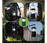 1 pezzo da campeggio pieghevole, alimentata a batteria, super luminosa a LED COB, adatta per blackout, emergenze in casa, campeggio all'aperto, escursioni e altro, lampada da campeggio, torcia, attrez