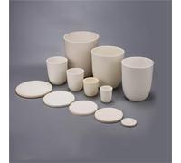 1 pezzo da laboratorio 5/10/20/25/30/50/100/150/200 ml/300 ml Crogiolo in corindone 99% allumina Crogiolo in cenere con coperchio for la ricerca scientifica(200ml)