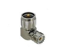 1 pezzo da UHF a UHF SO239 PL259 ad angolo retto e amp;Connettore adattatore RF diritto flangiato(Type 6-1Pc)