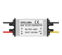 1 Pezzo DC 24v a 12v Regolatore Riduttore Step Down Convertitore 5A 60W