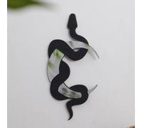 1 pezzo Decorazione da parete a forma di serpente nero, decorazione pensile con disegno di luna e serpente per la casa, decorazione per la casa, decorazione per camera, decorazione da parete Tagli Uni
