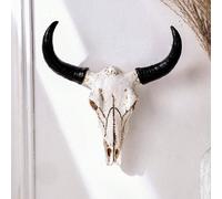 1 pezzo Decorazione da parete con teschio animale della cultura vichinga , in materiale resinoso, decorazione da parete finta testa di pecora, per casa, bar, ristorante, festa Tagli UnicaABS