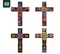 1 pezzo Decorazione da parete in legno a tema religioso messicano Putuo Decor, L'ultima cena, croce da parete in legno montata per casa, fattoria, caffetteria, regalo W032DT-0016663,W032DT-0016664,W03