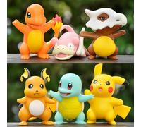 1 pezzo Decorazione figura modello periferico animazione Pokémon, bambola Pikachu anatra coda carina, ornamento in busta cieca (stile casuale) PokémonABS