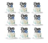 1 pezzo Decorazione per torta "Ho 8 9 10 11 12 13 14 15 16 anni" - Torta di compleanno per fratello maggiore 8°,9°,10°,11°,12°,13°,14°,15°,16° compleanno, decorazione per festa di compleanno 9,8,10,11